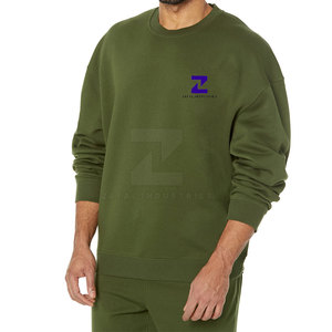 Sudaderas de hombre mezcladas de algodón básico de etiqueta privada-Estilo casual de invierno transpirable de alta calidad con logotipo personalizado - Product Image 3
