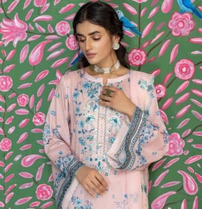 Vestido con cuello bordado, talla personalizada, nuevo, elegante, indio, paquistaní, listo para usar - Product Image 2