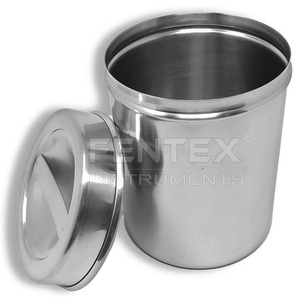 High Quality 304 Stainless Steel Dressing Jars with Cover - Product Image 1