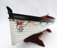 Bateau de sauvetage TITANIC modèle de bateau en bois pin de haute qualité fait à la main avec technique peinte livraison rapide du Vietnam