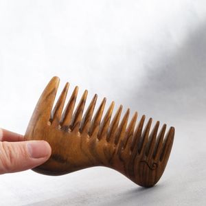 EXERCICE Peigne à cheveux manche en bois fait à la main pour une utilisation en salon de l'Inde Peigne en bois en gros pour un usage commercial à vendre en - Product Image 4