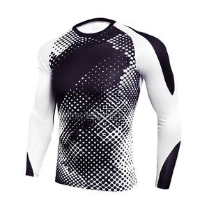 Dernier modèle de protection Rash Guard pour homme Vente à chaud Couleur personnalisée Manches longues Rash Guard pour homme avec logo personnalisé - Product Image 1