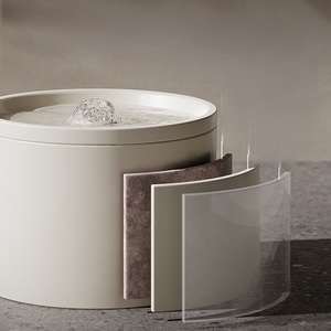 <span class=keywords><strong>Fontaine</strong></span> <span class=keywords><strong>à</strong></span> <span class=keywords><strong>eau</strong></span> pour animaux de compagnie automatique en céramique avec filtre, capacité de 1 L, ultra silencieuse, pour une utilisation en intérieur, intelligente pour les chats et les chiens - Product Image 2