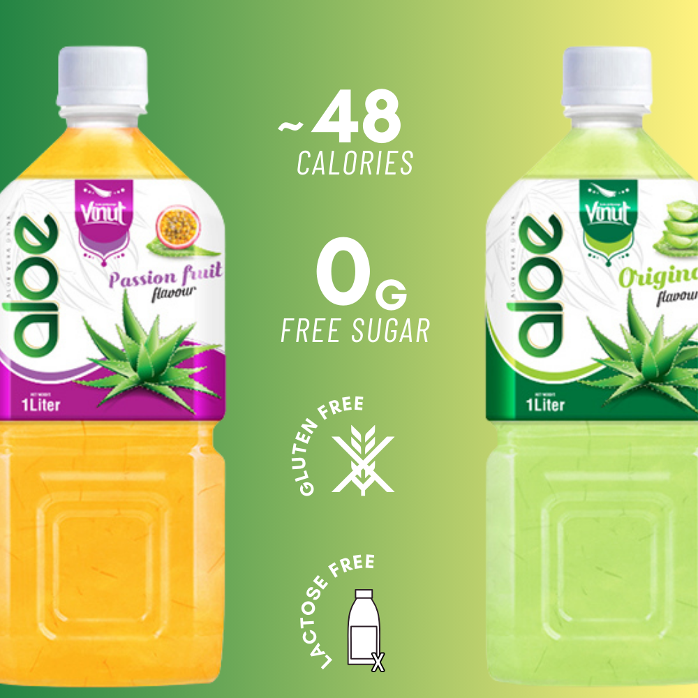 100% succo di frutta della passione di Aloe Vera naturale bevanda senza  zucchero campione-bevanda di produzione del Vietnam marchio privato OEM|  Alibaba.com
