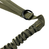 Laisse de chien tactique robuste en nylon et polyester, rétractable, mains libres, avec corde élastique pour la course et l'escalade, en alliage solide