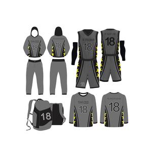 Kit de basket-ball personnalisé de haute qualité pour hommes équipe Club balle uniforme vêtements de sport options de taille plus - Product Image 1