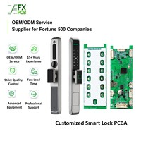 Fabricante de Placas Electrónicas, Producción de PCB, Cerradura Inteligente Personalizada para Puerta, PCBA con Acabado de Chapado en Oro ENIG para Contactos Confiables