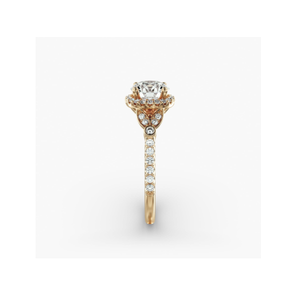 แหวนหมั้นทองคำ 18K สีเหลืองสไตล์วินเทจ |   ดีไซน์หรูหรา ความเงางามเหนือระดับ ฝีมือระดับดีไซเนอร์ - Product Image 1