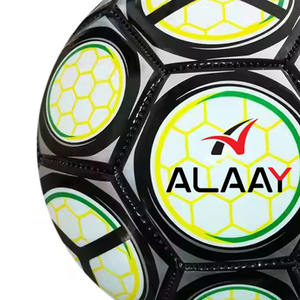Alaay, balón de fútbol de PVC con logotipo impreso de alta calidad, Material de PU personalizado para entrenamiento, deportes, uso promocional al aire libre - Product Image 5