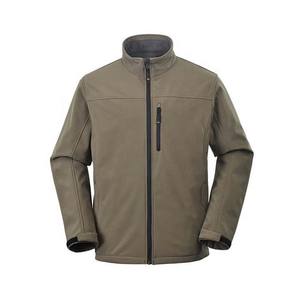 Veste softshell pour homme à col montant, en toile enduite, fermeture éclair, imperméable, streetwear d'hiver, décontractée, en polyester - Product Image 1