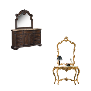 Simple Light Luxury Dormitorio Tocador Gabinete de almacenamiento Tocador Chica Mesa de maquillaje con espejo - Product Image 2