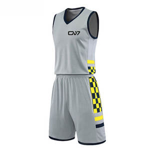 Meilleure qualité uniforme de basket-ball respirant 100% polyester fait uniforme de basket-ball pour vente en ligne - Product Image 1