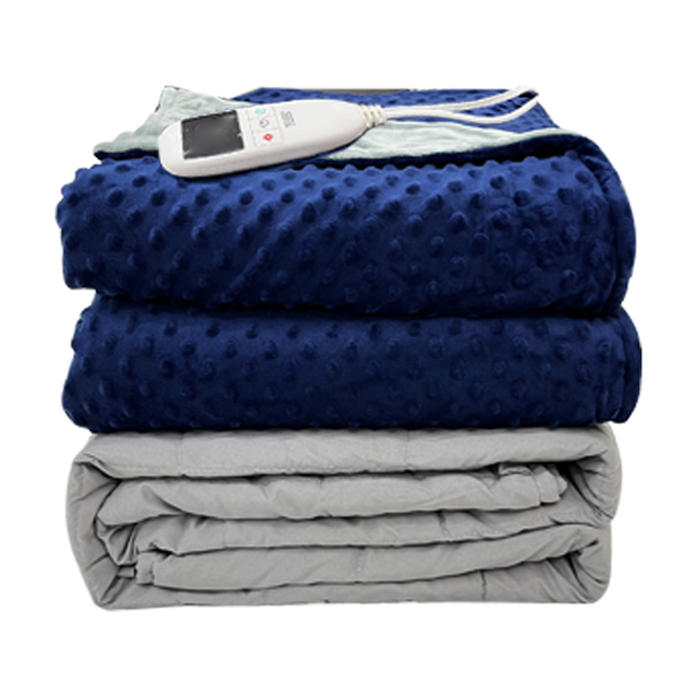 Electric Heated Weighted Blanket Soft Flannel Fast Heating Blanket with Multi-Color Option,Machine Washable,UL-Certified