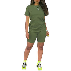 Women's Latest Outdoor 2-Pc Summer Track <b>Suit</b> Tracksuit in Different Colors Cheap 2 Piece Sets for <b>Ladies</b> Skinny Fit <b>Jogging</b> - Product Image 5