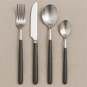 Ensemble de couverts classique en acier inoxydable ensemble de couverts 6 pièces finition miroir ustensiles en argent élégants salle à manger cuisine mariage Restaurant - Product Image 5