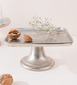 Grand support à dessert en métal aluminium de forme personnalisée vaisselle en argenterie pour les événements de mariage pour les tasses de gâteaux - Product Image 2