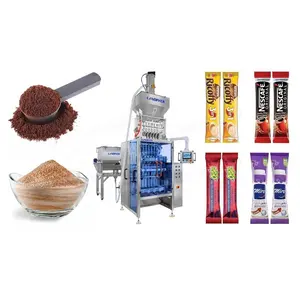 Multi 6 Lane Collagen Coffee Powder Sachet Stick Pack Filling Packaging Packing Machine