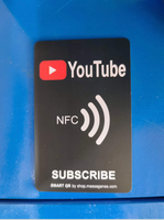 Carte NFC personnalisée pour les réseaux sociaux, carte à taper pour Facebook, Instagram, WhatsApp, Google Review, YouTube Follow, marketing d'entreprise