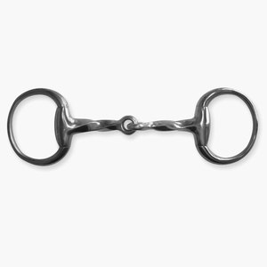 Alta calidad 2025 Acero inoxidable Eggbutt Snaffle doble articulado Horse Bits 19mm - Product Image 6