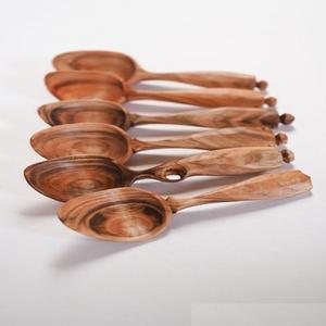 Stylish Cutlery <b>Set</b> <b>Spoons</b> for Kitchenware Home Hotel Dining Table Dinner Unique Natural Wood Flatware Cutlery <b>Spoon</b> & <b>Fork</b> <b>Sets</b> - Product Image 5
