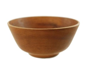 Bol de service en bois d'acacia de style moderne Récipient alimentaire durable avec design arrondi pour le stockage des salades de fruits Bols décoratifs - Product Image 5