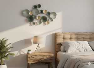 ศิลปะตกแต่งผนังโลหะด้วยการออกแบบกรอบดอกไม้ที่สมบูรณ์แบบสำหรับการเสริมสร้างผนังบ้านที่ทันสมัยด้วยการตกแต่งที่มีคุณภาพระดับพรีเมียม - Product Image 4