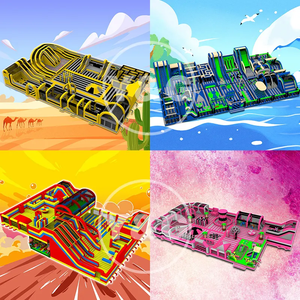 Y & G, Parque inflable para interiores y exteriores, casa <span class=keywords><strong>de</strong></span> rebote, fantásticos días familiares, parque temático inflable grande, parque <span class=keywords><strong>de</strong></span> aventuras inflable - Product Image 6