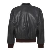 Chaqueta de vuelo de cuero para hombre con forro de piel extraíble y Estilo clásico-Ideal para pilotos y entusiastas de la moda