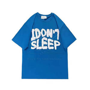 เสื้อยืดพิมพ์ลายพัฟสไตล์ใหม่เสื้อยืดพิมพ์ลายสีพัฟออกแบบได้ตามที่ต้องการ - Product Image 1