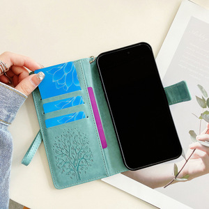 Funda de Cuero con Diseño de Árbol de la Vida para Teléfono Samsung S24 S23 Ultra, con Clip para Tarjetas, Fundas de Lujo para Celular 15 <span class=keywords><strong>Pro</strong></span> <span class=keywords><strong>Max</strong></span> 14 Plus <span class=keywords><strong>13</strong></span> <span class=keywords><strong>Pro</strong></span> - Product Image 4