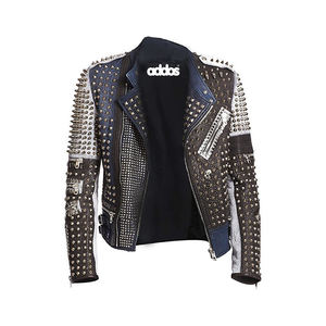 Latest Design Vintage Style Leather <b>jacket</b> for <b>men</b> breathable anti wrinkle comfortable <b>men's</b> Leather <b>jackets</b> in <b>light</b> weight - Product Image 4