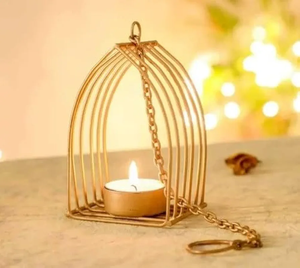 Vente chaude Vintage Design T-Light Holder Or Plaqué Fer pour La Maison Ferme Décor En Gros En Métal Thé Lumière Titulaire De Noël - Product Image 1