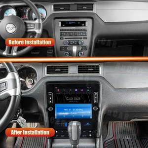 Aucar 12.1 ''Tesla Style Android 13วิทยุติดรถยนต์ระบบนำทาง GPS เครื่องเล่นสเตอริโอสำหรับรถยนต์ฟอร์ดมัสแตง2010-2014 - Product Image 2