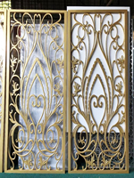 Cloison de séparation décorative haut de gamme en aluminium ou en laiton