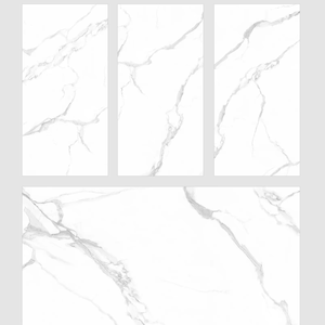 Volakas ขนาด600x1200มม. กระเบื้องพอร์ซเลนสีขาวเนื้อนุ่มและเงามันดูดซับน้ำได้น้อยกระเบื้องปูพื้นห้องนั่งเล่นกระเบื้องผนังพื้นหลัง - Product Image 1