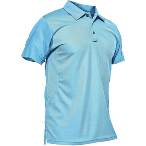 Polos à manches longues personnalisés pour hommes tissu en coton logo brodé vente en gros en usine - Product Image 1