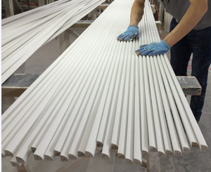 Trắng primed thông bằng gỗ quý vòng ngón tay nối gỗ <span class=keywords><strong>TRIM</strong></span> cho bảo vệ sàn nhà - Product Image 2