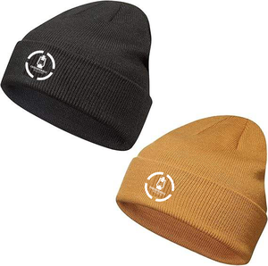 Gorro de invierno personalizado de algodón de alta calidad con elegante logotipo bordado en 3D gorro de punto con diseño de dibujos animados para la temporada de playa - Product Image 3