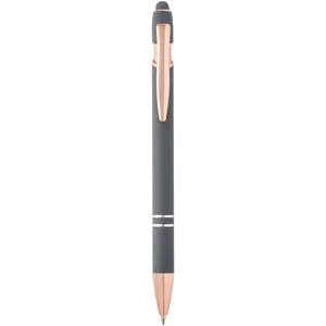 Stylo à bille Nanna Gold Rose Finish avec encre bleue - Product Image 3