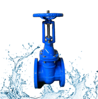 Vanne à boisseau sphérique en fonte ductile OS&Y à tige montante, siège dur, à coin, DN50-300, classe 150, bride, pour les fluides industriels (eau, gaz, vapeur)