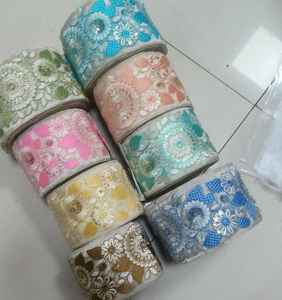 ชุดเดรสสำหรับสุภาพสตรีปักลวดลายเรขาคณิตแบบเลือกได้12สีและสามารถขายต่อได้ในแบบกว้าง1นิ้ว - Product Image 4