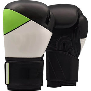 ถุงมือชกมวยหนังสีดำสินค้าสำหรับต่อสู้สั่งทำได้ - Product Image 5