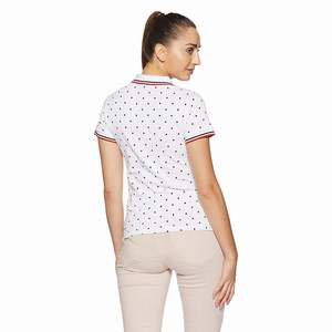 Polos de ropa informal para mujer de nuevo estilo, polos transpirables de manga corta de algodón 100% de alta calidad con logotipo personalizado - Product Image 2