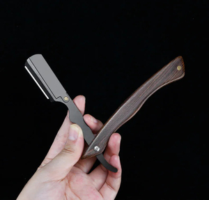 MORGANS INDUSTRIES Stainless Steel Handle <b>Single</b> <b>Blade</b> <b>Razor</b> Manual Shaving <b>Razor</b> for Barber Shop Face Use - Product Image 1
