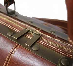 Bolsa de Viaje de Cuero Marrón Vintage de Lujo para Hombre, con Compartimento para Zapatos, Bolsa de Fin de Semana, Bolsa de Gimnasio, Bolsa de Viaje de una Noche, de Poliéster - Product Image 5