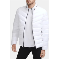 Veste matelassée en toile à capuche pour homme de haute qualité, imperméable, coupe-vent, respirante, hiver, logo personnalisé, tailles personnalisées, devant