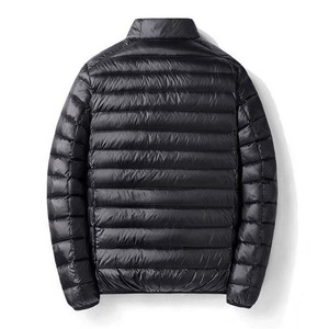 Veste matelassée d'hiver en nylon de qualité supérieure avec logo personnalisé en gros, veste à bulles pour homme, doudoune - Product Image 3