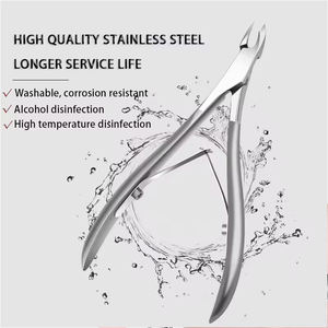 กรรไกรตัดเล็บทนทานพร้อมโลโก้ OEM อุปกรณ์ดูแลหนังกำพร้าทำจากสเตนเลส - Product Image 6