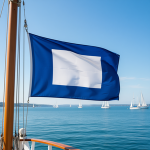 Drapeau de signalisation nautique P Pope 150x180cm - Product Image 3