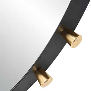 Miroir mural créatif de forme ronde avec cadre en fer pour hôtel appartement maison salon chambre couloir décoration murale miroir d'habillage - Product Image 2